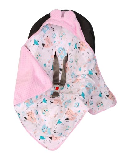 Duetbaby babahordozóba takaró - Rózsaszín róka