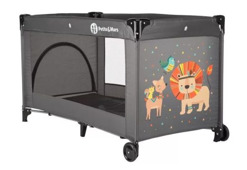 Petite&Mars Utazóágy Koot 921902 # Lion Grey