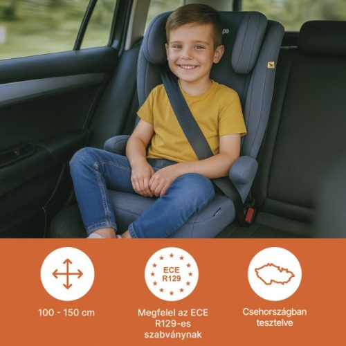 ZOPA Beta i-Size gyerekülés 100-150cm - Fekete