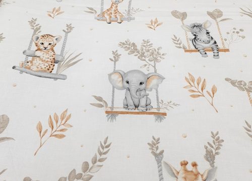 Pihetex 2 részes babaágynemű garnitúra ( 703 ) Hintázó állatok