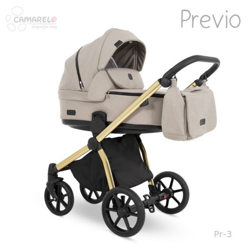 Camarelo Previo multifunkciós babakocsi 3in1 -03 Bézs