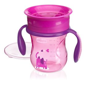   Chicco Perfect 360° itatópohár 200 ml tanulópohár # rózsaszín
