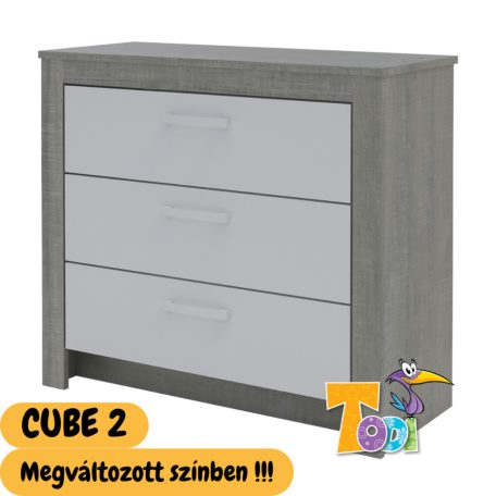 Cube 2 – 3 fiókos komód