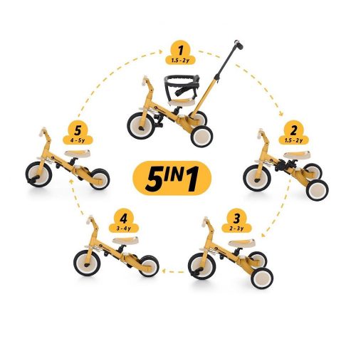 PETITE&MARS Multifunkciós tricikli 5in1 Turbo Desert Sand