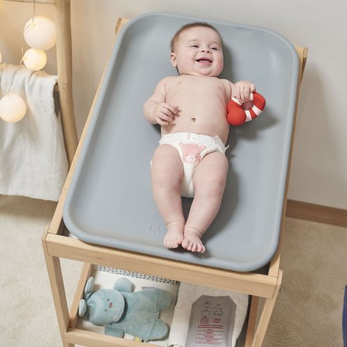 Nattou pelenkázó lap Softy 70x50cm Szürke