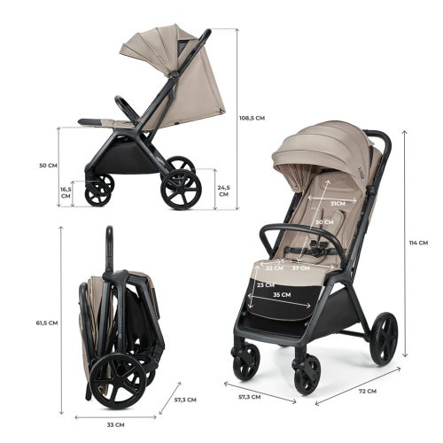 Kinderkraft Loom sportbabakocsi Loom Beige