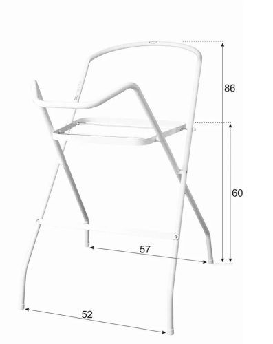 Tega LUX kádállvány 102cm fehér