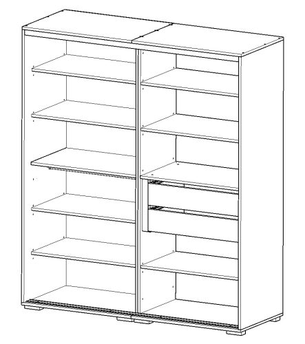 Todi Magic Gardróbszekrény 160 cm