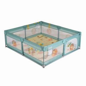   MONI GAMEZONE járóka szőnyeggel, 60 labdával 180x200 MENTA