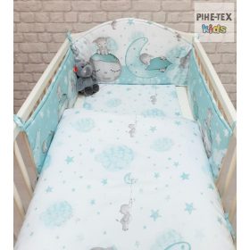   Pihetex Bébi elefánt, zöld- 3- részes babaágynemű szett (582/Z)