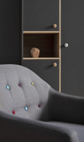 Faktum Colette Antracit 2 osztású szekrény