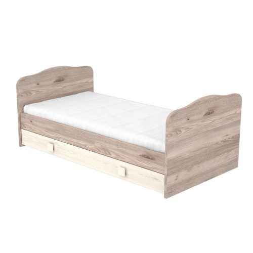 Timba Viki Átalakítható ágyneműtartós gyermekágy 70*140 - Krém/Fűz