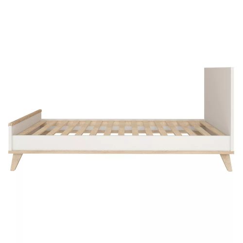 Flip White and Oak átalakítható babaágy 70x140