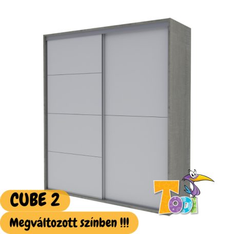 Cube 2 – gardróbszekrény - 200 cm