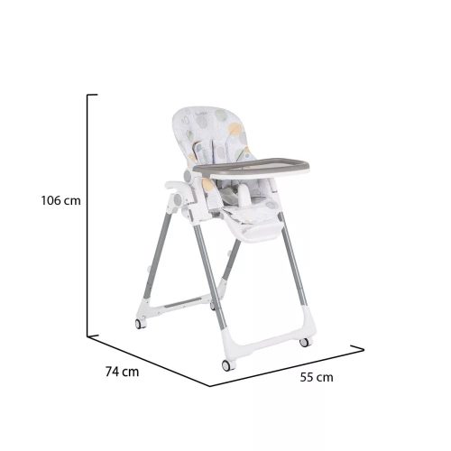 Moni Bueno multifunkciós etetőszék - Szürke