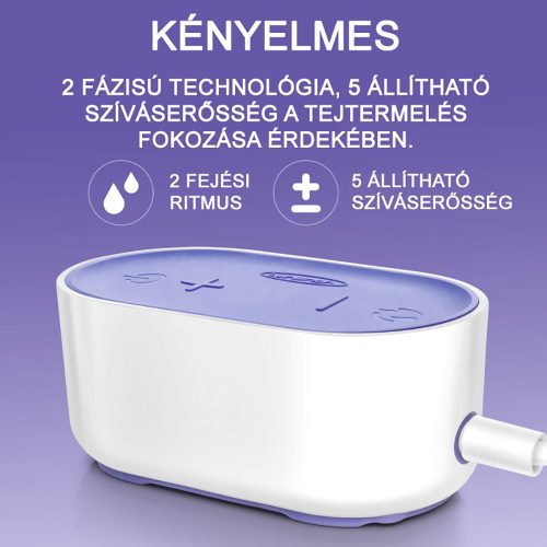 Lansinoh 2 fázisú kompakt elektromos mellszívó (54090)