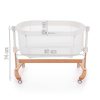 PETITE&MARS Glory 2in1 Állítható gyerekágy ringató funkcióval  Mocha Beige