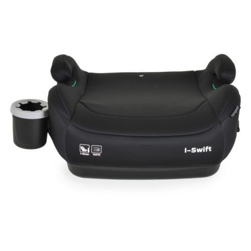 CANGAROO I-SWIFT ISOFIX ülésmagasító 125-150cm pohártartóval, hevederrel fekete