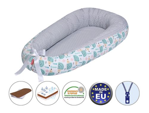 Scamp Babafészek kókuszbetéttel / HedgehogGreen BF014