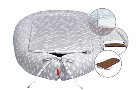 Scamp Babafészek kókuszbetéttel / HedgehogGreen BF014