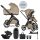 EASYWALKER Babakocsi szett 4 az 1-ben Zoey Go Mineral Green XXL Limited + CBX Aton B2 i-Size + Bázis