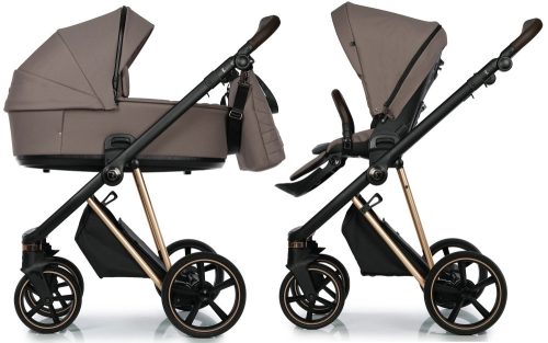 Roan Ivi babakocsi 2:1 - Cocoa / rose gold vázzal 