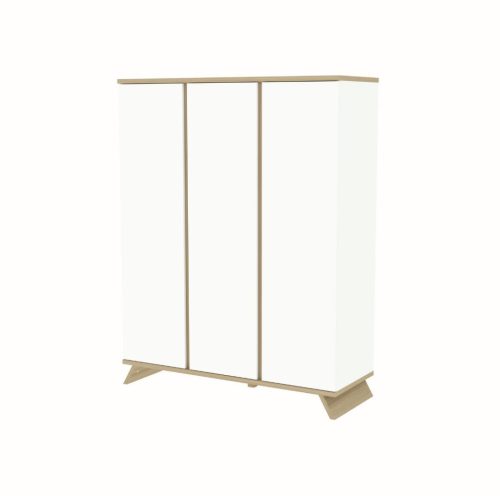 Sienna White 3 osztású szekrény