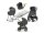 Inglesina Aptica XT Darwin Recline 4v1 kombinált babakocsi  Magnet Grey 