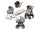 Inglesina Aptica XT Darwin Recline 4v1 kombinált babakocsi Tundra Beige 