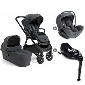   JOIE SIGNATURE Finiti 4in1 babakocsi szett Ebony + i-Level Pro hordozó + Encore bázistalp