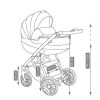 Camarelo Zeo babakocsi 2in1 adapterrel - 12 szürke