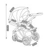 Camarelo Zeo babakocsi 2in1 adapterrel - 12 szürke