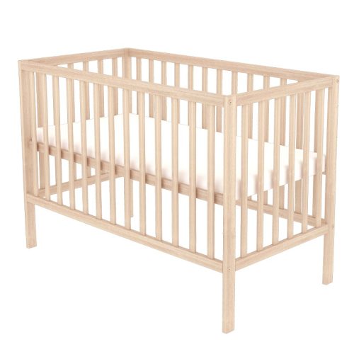 Timba Niki Kiságy egyenes végű nyitott 60×120 – Borostyán