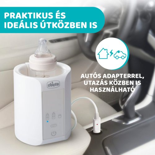 Chicco cumisüveg-melegítő Home-Travel otthonra és autóba adapterrel