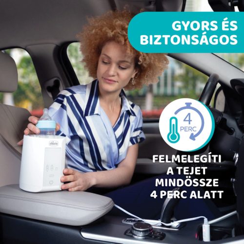Chicco cumisüveg-melegítő Home-Travel otthonra és autóba adapterrel