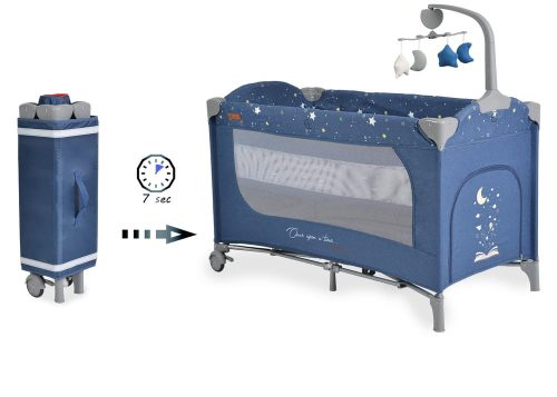 Cangaroo Once upon3 2 szintes utazóágy zenélő játékkal, pelenkázós farmer