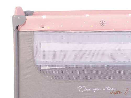 Cangaroo Once upon3 2 szintes utazóágy zenélő játékkal, pelenkázós Pink