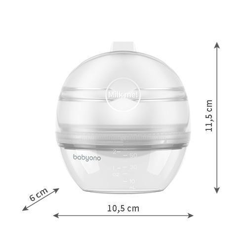 BabyOno tejgyűjtő kagyló MILK ME! - vákum funkcióval 1400
