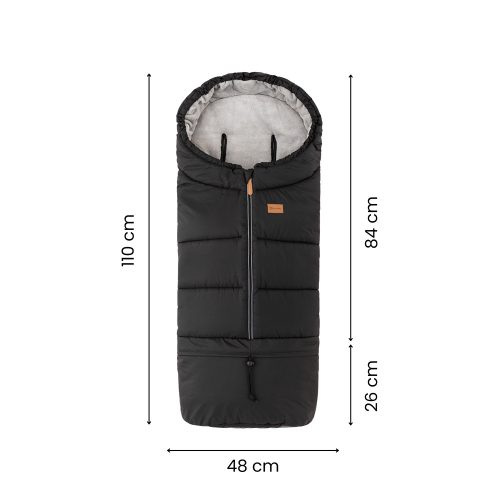 PETITE&MARS Állítható bundazsák 3in1 Jibot Charcoal Grey