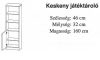 Faktum Mia fehér Keskeny nyitott tároló 