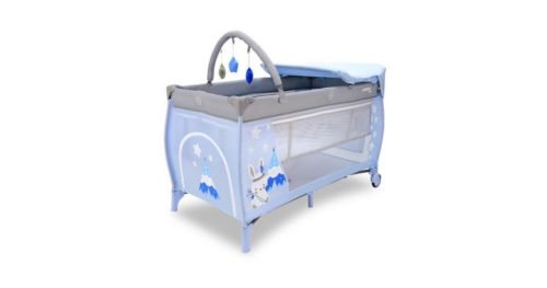 Asalvo Complet 2 szintes Utazóágy - Rabbit Tippi Blue