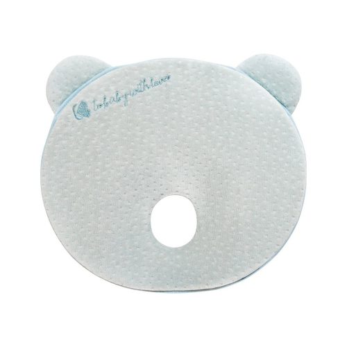 Kikkaboo párna laposfejűség elleni memóriahabos ergonomikus Mackó alakú velvet