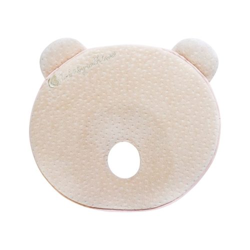 Kikkaboo párna laposfejűség elleni memóriahabos ergonomikus Mackó alakú velvet