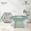 Cangaroo Playbox utazó járóka 6szögletű ZÖLD