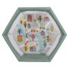 Cangaroo Playbox utazó járóka 6szögletű ZÖLD