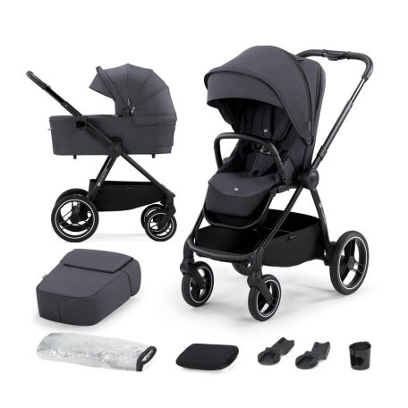 KINDERKRAFT Nea 2:1 Kombinált babakocsi - Deep Grey, Premium