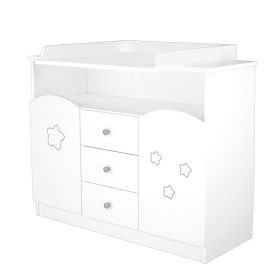   Timba Félix Pelenkázó szekrény 106-os – Fehér/Csillagos