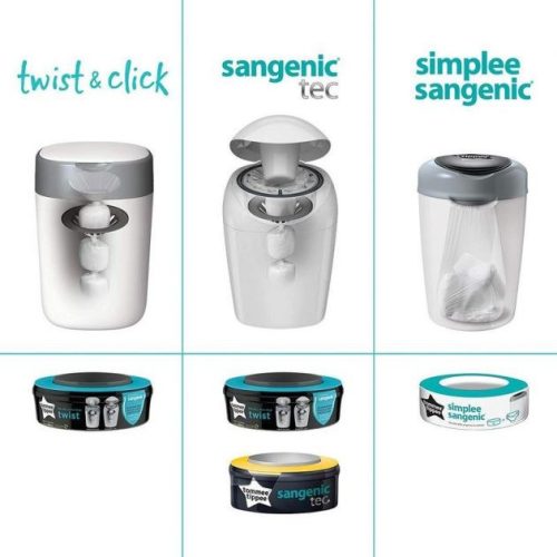 Tommee Tippee pelenkacsomagoló Twist and Click fehér 
