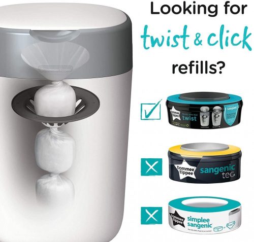 Tommee Tippee pelenkacsomagoló Twist and Click fehér 
