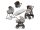 Inglesina Aptica XT Darwin 4v1 kombinált babakocsi Tundra Beige